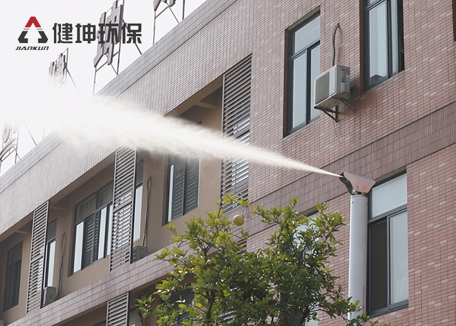 智能雾桩有效治理城市空气扬尘问题